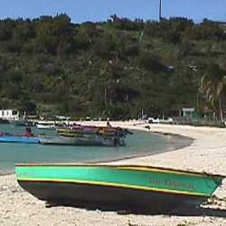 A local fishing boat